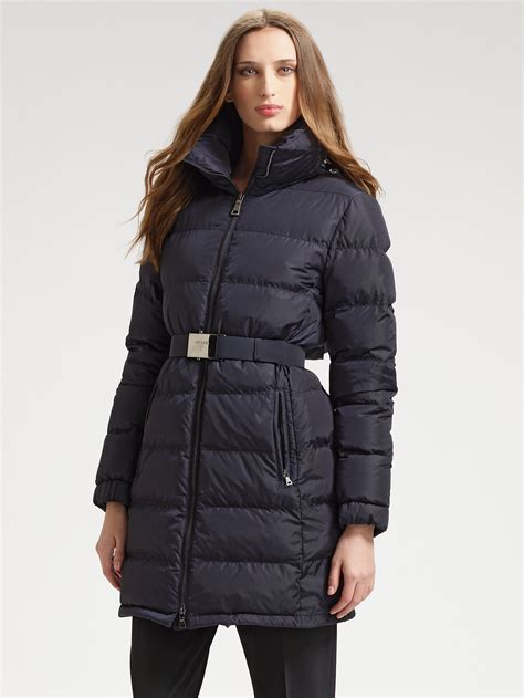 prada coats women|Prada women's down coat.